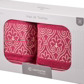 Jogo de Banho TAJ Magenta Caviquioli 5 Peças Jogo de Banho TAJ Magenta Caviquioli 5 Peças