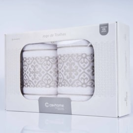 Jogo de Banho Velvet Branco Caviquioli 5 Peças Jogo de Banho Velvet Branco Caviquioli 5 Peças