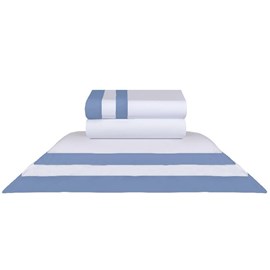 Jogo de Cama Casal 200 Fios Naturalle Fashion Double Indigo