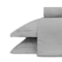 Jogo de Cama Casal 300Fios 100%Algodão Appel Treccenti Cinza 4Pçs