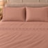 Jogo de Cama Casal 4 Peças Bordado Rosè 100% Poliéster Top Max