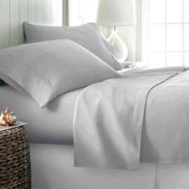 Jogo de Cama Casal 600 fios Corttex Home Design Cinza Jogo de Cama Casal 600 fios Corttex Home Design Cinza