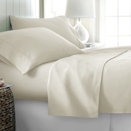 Jogo de Cama Casal 600 fios Corttex Home Design Marfim Jogo de Cama Casal 600 fios Corttex Home Design Marfim