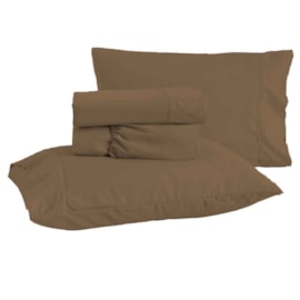 Jogo de Cama Casal Bordado Ingles Rozac Golden Bege Escuro (2 Lençois e 2 Fronha) Jogo de Cama Casal Bordado Ingles Rozac Golden Bege Escuro (2 Lençois e 2 Fronha)