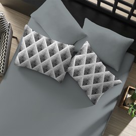 Jogo de Cama Casal Doce Vida Sombras Cinza 3 Peças Jogo de Cama Casal Doce Vida Sombras Cinza 3 Peças