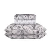 Jogo de Cama Casal Duplo Sultan Realce Premium Alfie (2 Lençois + 2 Fronhas) Jogo de Cama Casal Duplo Sultan Realce Premium Alfie (2 Lençois + 2 Fronhas)