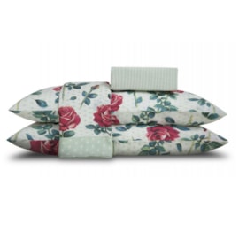 Jogo de Cama Casal Duplo Sultan Realce Premium Clara (2 Lençois + 2 Fronhas) Jogo de Cama Casal Duplo Sultan Realce Premium Clara (2 Lençois + 2 Fronhas)