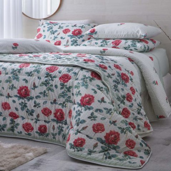 Jogo de Cama Casal Duplo Sultan Realce Premium Clara (2 Lençois + 2 Fronhas) Jogo de Cama Casal Duplo Sultan Realce Premium Clara (2 Lençois + 2 Fronhas)