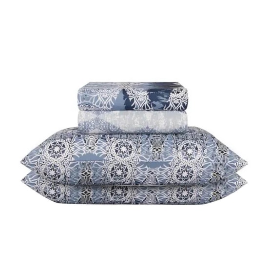 Jogo de Cama Casal Duplo Sultan Realce Premium Hunter (2 Lençois + 2 Fronhas) Jogo de Cama Casal Duplo Sultan Realce Premium Hunter (2 Lençois + 2 Fronhas)