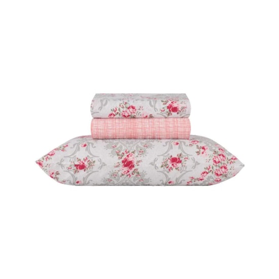 Jogo de Cama Casal Duplo Sultan Realce Premium Tamara (2 Lençois + 2 Fronhas) Jogo de Cama Casal Duplo Sultan Realce Premium Tamara (2 Lençois + 2 Fronhas)