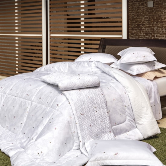 Jogo de Cama Casal Especial Kacyumara Satinée Diori 4 Peças 300 Fios Jogo de Cama Casal Especial Kacyumara Satinée Diori 4 Peças 300 Fios