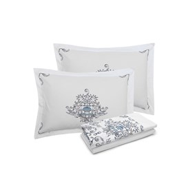 Jogo de Cama Casal Especial Kacyumara Satinée Monage 4 Peças 300 Fios Jogo de Cama Casal Especial Kacyumara Satinée Monage 4 Peças 300 Fios