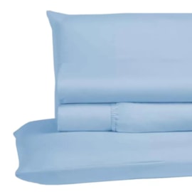 Jogo de Cama Casal Hypercal 200 Rozac Golden Azul (2 Lençois e 2 Fronha) Jogo de Cama Casal Hypercal 200 Rozac Golden Azul (2 Lençois e 2 Fronha)