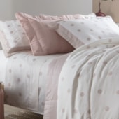 Jogo de Cama Casal Kacyumara Satinee Ball Rosè 4Pçs 300 Fios Jogo de Cama Casal Kacyumara Satinee Ball Rosè 4Pçs 300 Fios