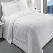 Jogo de Cama Casal Kacyumara Satinee Branco 4 Peças 300 Fios Jogo de Cama Casal Kacyumara Satinee Branco 4 Peças 300 Fios