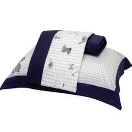 Jogo de Cama Casal Kacyumara Satinee Doguinhos 4Pçs 300 Fios Jogo de Cama Casal Kacyumara Satinee Doguinhos 4Pçs 300 Fios