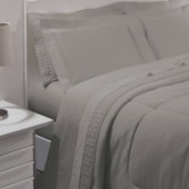 Jogo de Cama Casal Kacyumara Satinee Fendi 4 Peças 300 Fios Jogo de Cama Casal Kacyumara Satinee Fendi 4 Peças 300 Fios