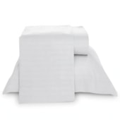 Jogo de Cama Casal Lepin Enxovais Stripe Branco 4 Pçs (2lençois + 2Fronha)