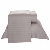 Jogo de Cama Casal Rosé Listrado Lepin Enxovais 4 Peças (2 Lençóis + 2 Fronhas) – Macio, Elegante e Ideal para Airbnb e Hotelaria