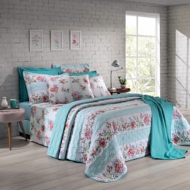 Jogo de Cama Casal Santista Prata Joana 150 fios - 4 Peças Jogo de Cama Casal Santista Prata Joana 150 fios - 4 Peças