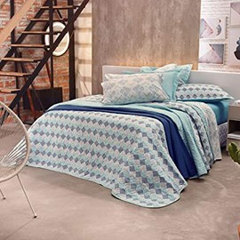 Jogo de Cama Casal Santista Prata Philip 150 fios 4peças Jogo de Cama Casal Santista Prata Philip 150 fios 4peças