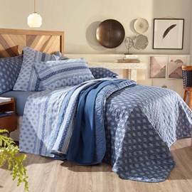 Jogo de Cama Casal Santista Prata Ryan 150 fios 4peças Jogo de Cama Casal Santista Prata Ryan 150 fios 4peças