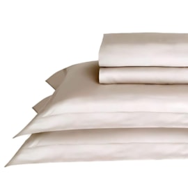 Jogo de Cama Casal Tellaio Bambu 300 Fios Fendi 4 Pçs 2 Lençois + 2 Fronhas Jogo de Cama Casal Tellaio Bambu 300 Fios Fendi 4 Pçs 2 Lençois + 2 Fronhas