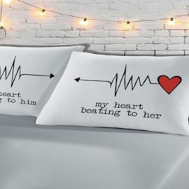 Jogo de Cama Casal Vivaldi Heart Beating 3 peças Jogo de Cama Casal Vivaldi Heart Beating 3 peças