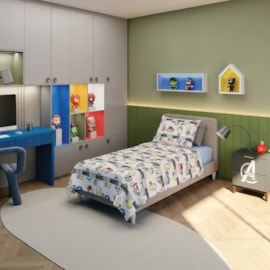 Jogo de Cama Infantil 100% Algodão 150 Fios Avengers 3 Peças Lepper