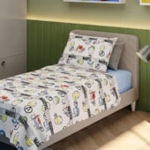 Jogo de Cama Infantil 100% Algodão 150 Fios Avengers 3 Peças Lepper