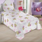 Jogo de Cama Infantil 100% Algodão 150 Fios Barbie II 3 Peças Lepper