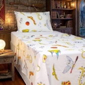 Jogo de Cama Infantil 100% Algodão 150 Fios Harry Potter 3 Peças Lepper