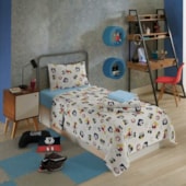 Jogo de Cama Infantil 100% Algodão 150 Fios Mickey 3 Peças Lepper
