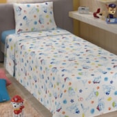 Jogo de Cama Infantil 100% Algodão 150 Fios Patrulha Canina 3 Peças Lepper
