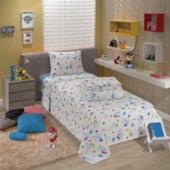 Jogo de Cama Infantil 100% Algodão 150 Fios Patrulha Canina 3 Peças Lepper