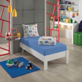 Jogo de Cama Infantil 100% Algodão 150 Fios Super Mario Bros 3 Peças Lepper