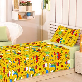 Jogo de Cama Infantil 3 Peças Premium Plus Quintal (2 lençóis e 1 Fronha) Jogo de Cama Infantil 3 Peças Premium Plus Quintal (2 lençóis e 1 Fronha)