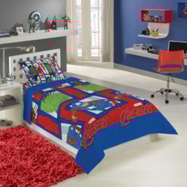 Jogo de Cama Infantil Avengers 3 Peças Lepper (2 Lençois e 1 Fronha) Jogo de Cama Infantil Avengers 3 Peças Lepper (2 Lençois e 1 Fronha)
