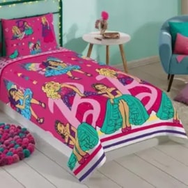 Jogo de Cama Infantil Barbie Reinos Magicos 2 Peças Lepper (1 Lençois e 1 Fronha)