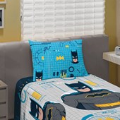 Jogo de Cama Infantil Batman 3 Peças Lepper ( 2 Lençois e 1 Fronha)