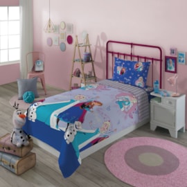 Jogo de Cama Infantil Frozen 3 Peças Lepper (2 Lençois e 1 Fronha) Jogo de Cama Infantil Frozen 3 Peças Lepper (2 Lençois e 1 Fronha)