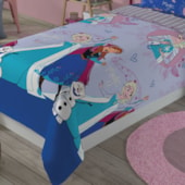 Jogo de Cama Infantil Frozen 3 Peças Lepper (2 Lençois e 1 Fronha)