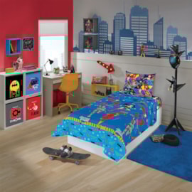 Jogo de Cama Infantil Liga da Justiça 3 Peças Lepper ( 2 Lençois e 1 Fronha) Jogo de Cama Infantil Liga da Justiça 3 Peças Lepper ( 2 Lençois e 1 Fronha)
