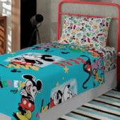 Jogo de Cama Infantil Mickey II 3Pçs Lepper (2Lençois e 1Fronha)