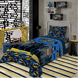 Jogo de Cama Infantil Microfibra Batman Lepper 3 Peças Jogo de Cama Infantil Microfibra Batman Lepper 3 Peças