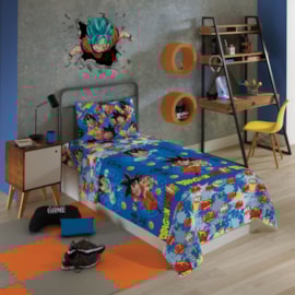 Jogo de Cama Infantil Microfibra DragonBall Super Lepper 3 Peças Jogo de Cama Infantil Microfibra DragonBall Super Lepper 3 Peças