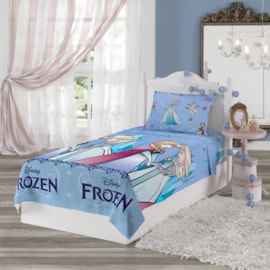 Jogo de Cama Infantil Microfibra Frozen Lepper 3 Peças