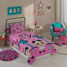 Jogo de Cama Infantil Microfibra LOL Lepper 3 Peças Jogo de Cama Infantil Microfibra LOL Lepper 3 Peças
