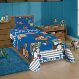 Jogo de Cama Infantil Microfibra Toy Story Lepper 3 Peças