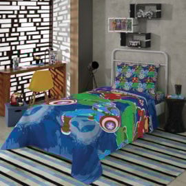 Jogo de Cama Infantil Microfibra Vingadores Lepper 3 Peças Jogo de Cama Infantil Microfibra Vingadores Lepper 3 Peças